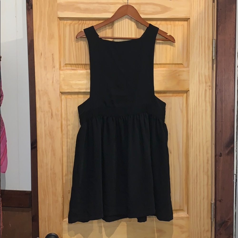 Classic black dress with a little topshop edge